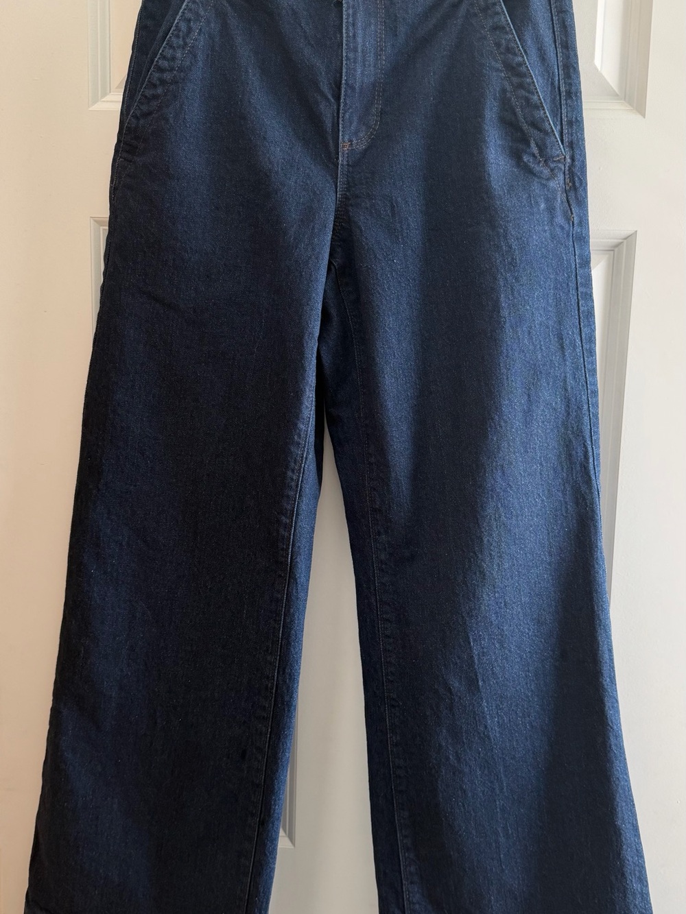 LOFT Dark Blue Wide-Leg Jeans